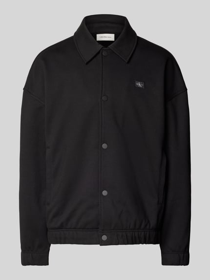 Calvin Klein Jeans Bluza rozpinana z naszywką z logo Czarny 2
