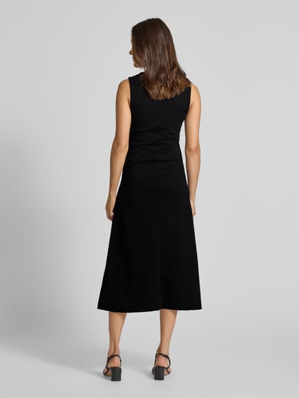 DRYKORN Midikleid mit V-Ausschnitt Modell 'JOVANA' Black 5