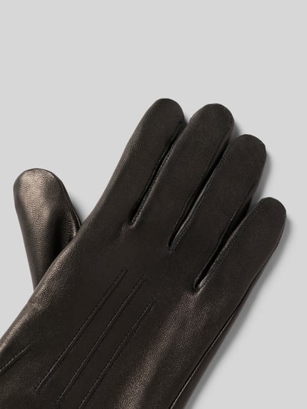 bugatti Handschuhe mit Label-Detail Black 3