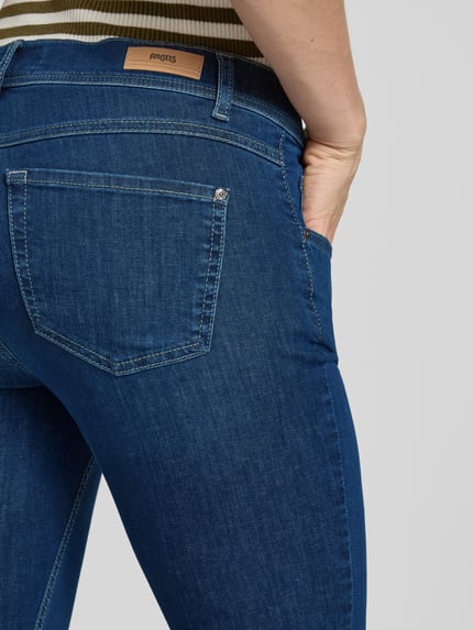 MAC Jeansy z szeroką nogawką i 5 kieszeniami model ‘PURE GALLON’ Ciemnoniebieski 3