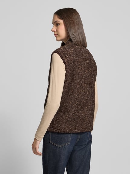 Soyaconcept Regular fit bodywarmer met boucléstructuur model 'SC-GERTRUD 4' Donkerbruin - 5