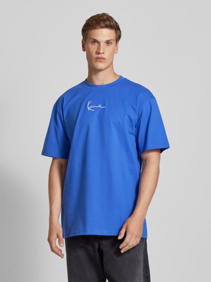 Karl Kani T-Shirt mit Label-Print Jeansblau 4