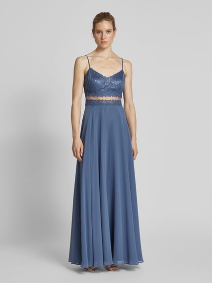 VM by Vera Mont Abendkleid mit Paillettenbesatz Hellblau 4
