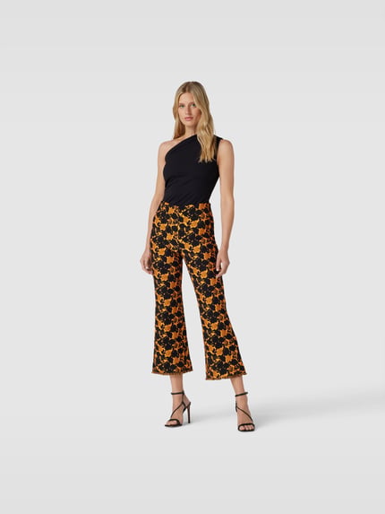 BAUM & PFERDGARTEN Bell bottom met elastische band Oranje - 1