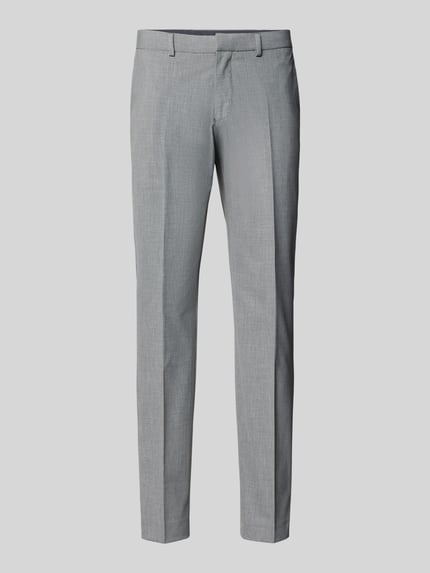 Produktfoto, Slim Fit Anzughose mit Hahnentritt-Muster Modell 's.O ULTIMATE' van s.Oliver BLACK LABEL, grijs allover patroon, rechte pijpen, viscosemix.