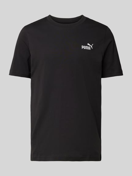 PUMA Performance t-shirt o kroju regular fit z czystej bawełny Czarny 2