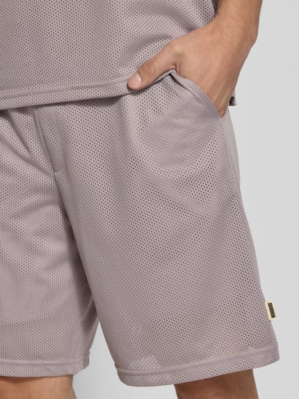 WOODBIRD Straight Leg Shorts im semitransparenten Design Modell 'Ben' Flieder 3