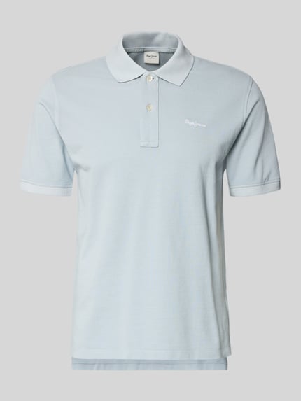 Pepe Jeans Regular Fit Poloshirt aus reiner Baumwolle Modell 'OSCAR' Hellblau 2