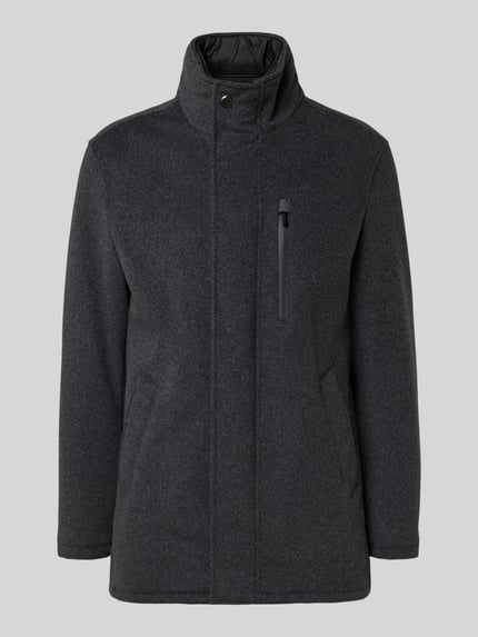bugatti Regular Fit Jacke aus Woll-Mix Graphit 2
