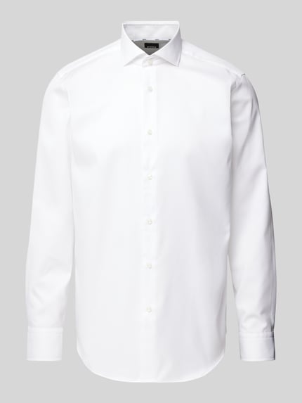 BOSS Regular Fit Businesshemd aus Feintwill Weiss 2