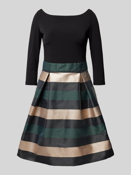 SWING Cocktailkleid mit U-Boot-Ausschnitt Dunkelgruen 2