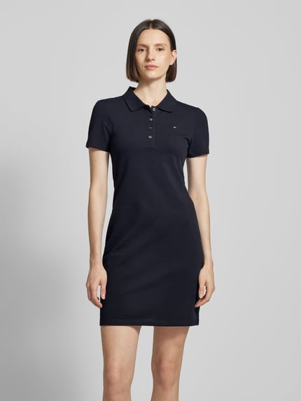 Tommy Hilfiger Polokleid mit Logo-Stitching Modell '1985' Marine 4