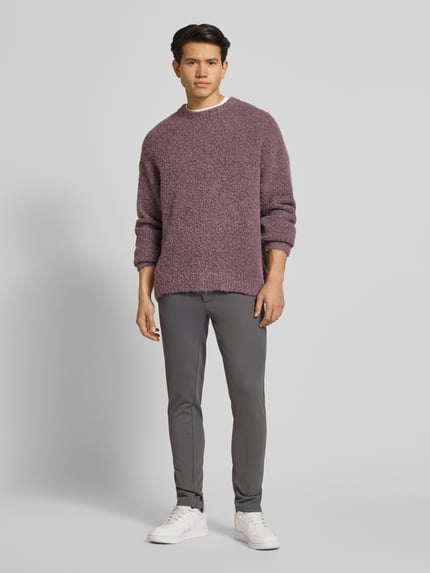 ONLY & SONS Slim Fit Chino aus Viskose-Mix Modell 'MARK' Mittelgrau 1