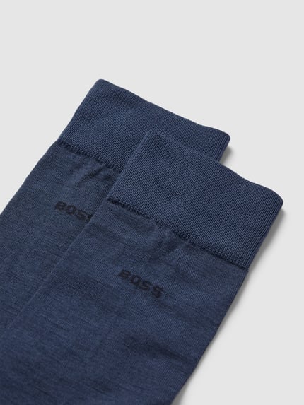 BOSS Socken aus Woll-Baumwoll-Mix im 2er-Pack Blau 2