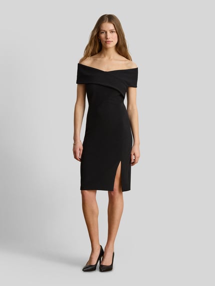 Lauren Ralph Lauren Nauwsluitende cocktailjurk met carmenhals Zwart - 4