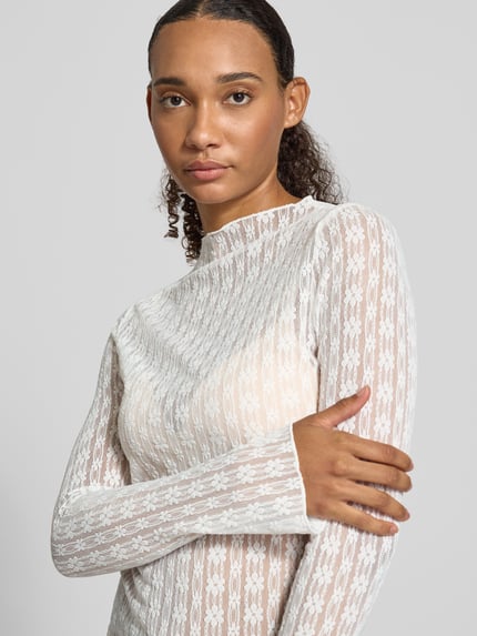 OH APRIL Shirt met lange mouwen met ronde hals model 'Zahara' Offwhite - 3