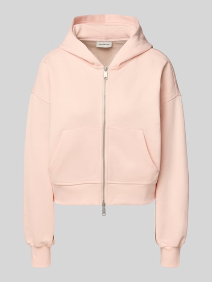 Calvin Klein Jeans Oversized Sweatjacke mit Kapuze Hellrosa 2