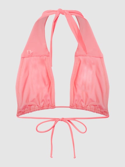 GUESS Bikini-Oberteil mit Label-Print Neon Pink 3