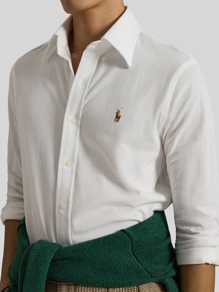 Polo Ralph Lauren Regular Fit Freizeithemd aus reiner Baumwolle Offwhite 3