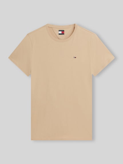 Tommy Jeans regular fit T-shirt van puur katoen Beige - 2