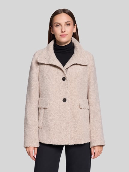 Gil Bret Regular Fit Teddyjacke aus Woll-Mix Sand 4