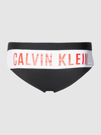 Calvin Klein Underwear Badehose mit Label-Print Black 3