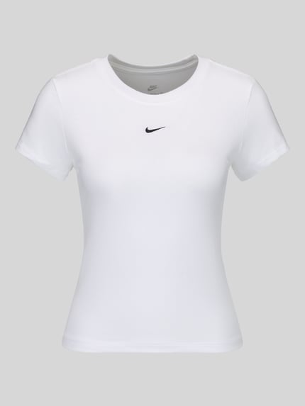 Nike T-shirt z mieszanka modalu i bawełny Biały 2