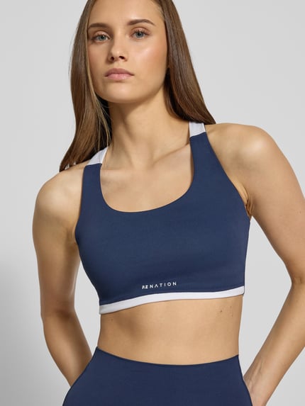P.E Nation Sportbeha met racerback, model 'HIGHGATE' Donkerblauw - 3