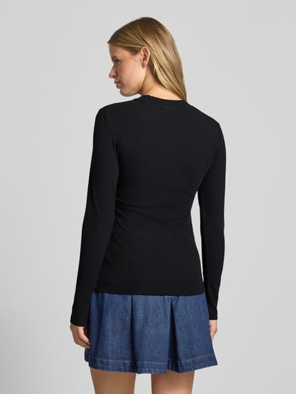 Marc O'Polo DENIM Slim fit shirt met lange mouwen van katoenmix Zwart - 5