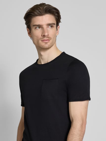 s.Oliver RED LABEL Regular fit T-shirt van puur katoen Zwart - 3
