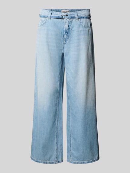 CAMBIO Regular Fit Loose Fit Jeans aus reiner Baumwolle Modell 'PALAZZO' Jeansblau 2