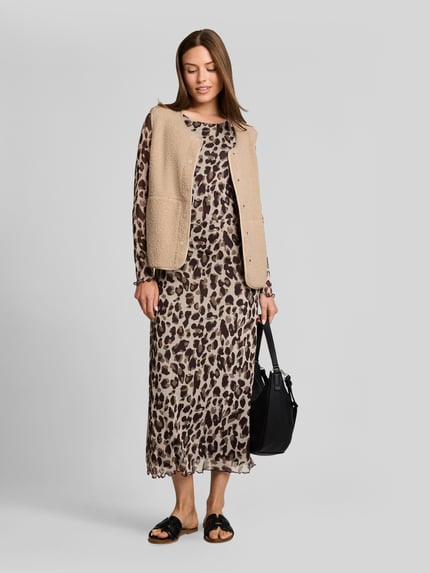 Tom Tailor Regular Fit Weste in Teddy-Optik  Beige 1