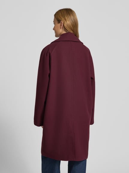 NOISY MAY® Oversized Mantel mit Reverskragen Modell 'CICI' Bordeaux 5