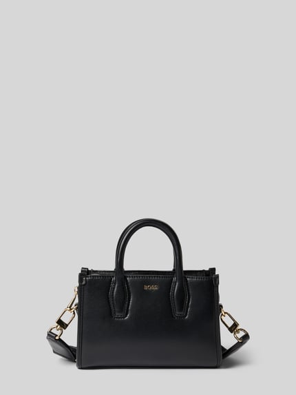 BOSS Torba na ramię z detal z logo model 'Sandy SM Tote' Czarny 2