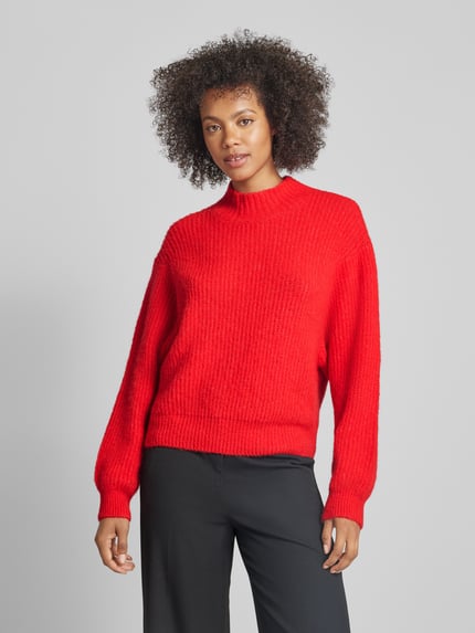 American Vintage Strickpullover mit Alpaka-Woll-Anteil Rot 4