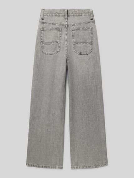 Produktfoto, Loose Fit Jeans aus reiner Baumwolle von s.Oliver RED LABEL in grauer Denim-Optik, 5-Pocket-Design, Twill, Kinder-Mode.