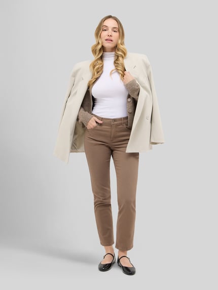 ANGELS Slim Fit jeans van katoenmix model 'CICI' Beige - 1