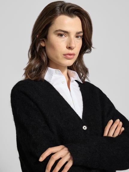 Filippa K Strickjacke mit Knopfleiste Black 3