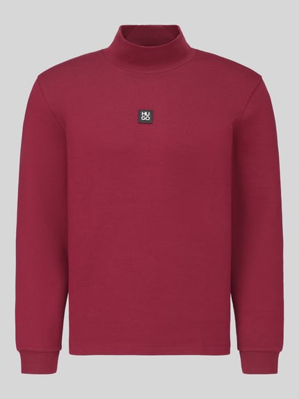 HUGO Sweatshirt mit Logo-Patch Modell 'Derytur' Bordeaux 2