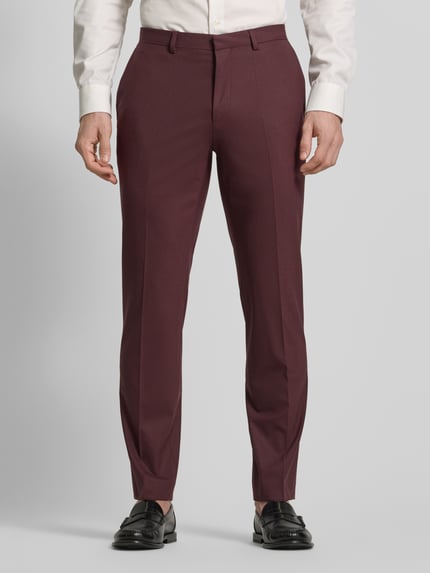 HUGO Garnitur o kroju slim fit z mieszanki wełny Model 'ARTI-HESTEN' Bordowy 6