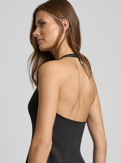 MANGO Neckholder-Blusentop Modell 'XCAMILO' Black 3
