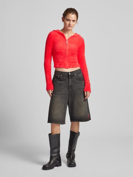 REVIEW Strickjacke mit Kapuze Kirsche 1