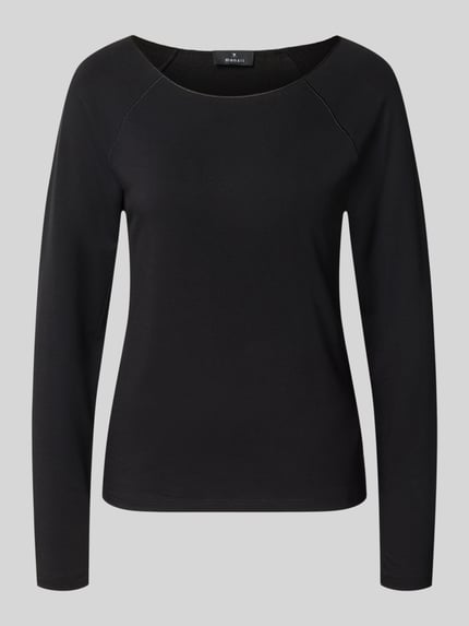 Regular fit shirt met lange mouwen van viscosemix Shop The Look MANNEQUINE
