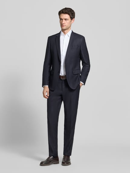 Jake*s Slim fit zakelijk overhemd van puur katoen Wit - 1