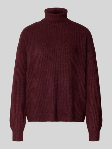 b.young Strickpullover mit Rollkragen Modell 'Onema' Dunkelrot 2
