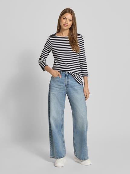 Christian Berg Woman Shirt met 3/4-mouwen en ronde hals Donkerblauw - 1