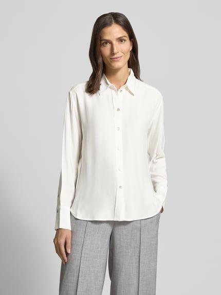OPUS Overhemdblouse met knoopsluiting, model 'Fahla' Ecru - 4
