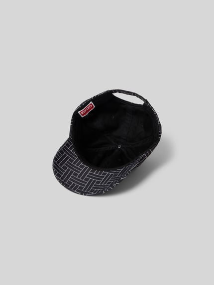 Kenzo Baseballpet met labelprint Zwart - 3