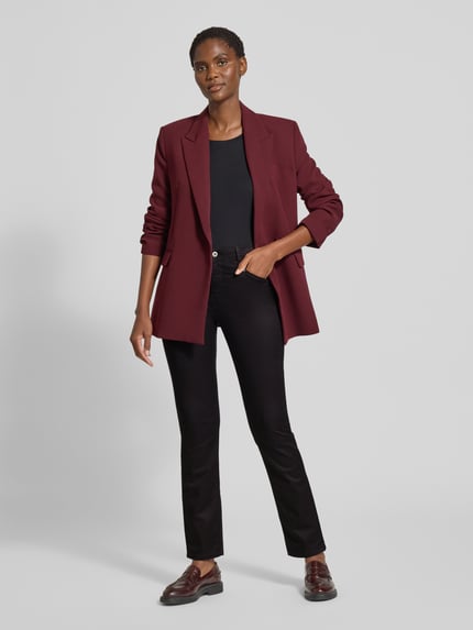 Christian Berg Woman Slim Fit Jeans mit Eingriff- und Gesäßtaschen Black 1