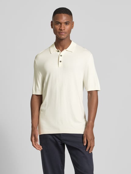 JACK & JONES Premium Koszulka polo z listwą guzikową model ‘WILLIAM’ Biały 4
